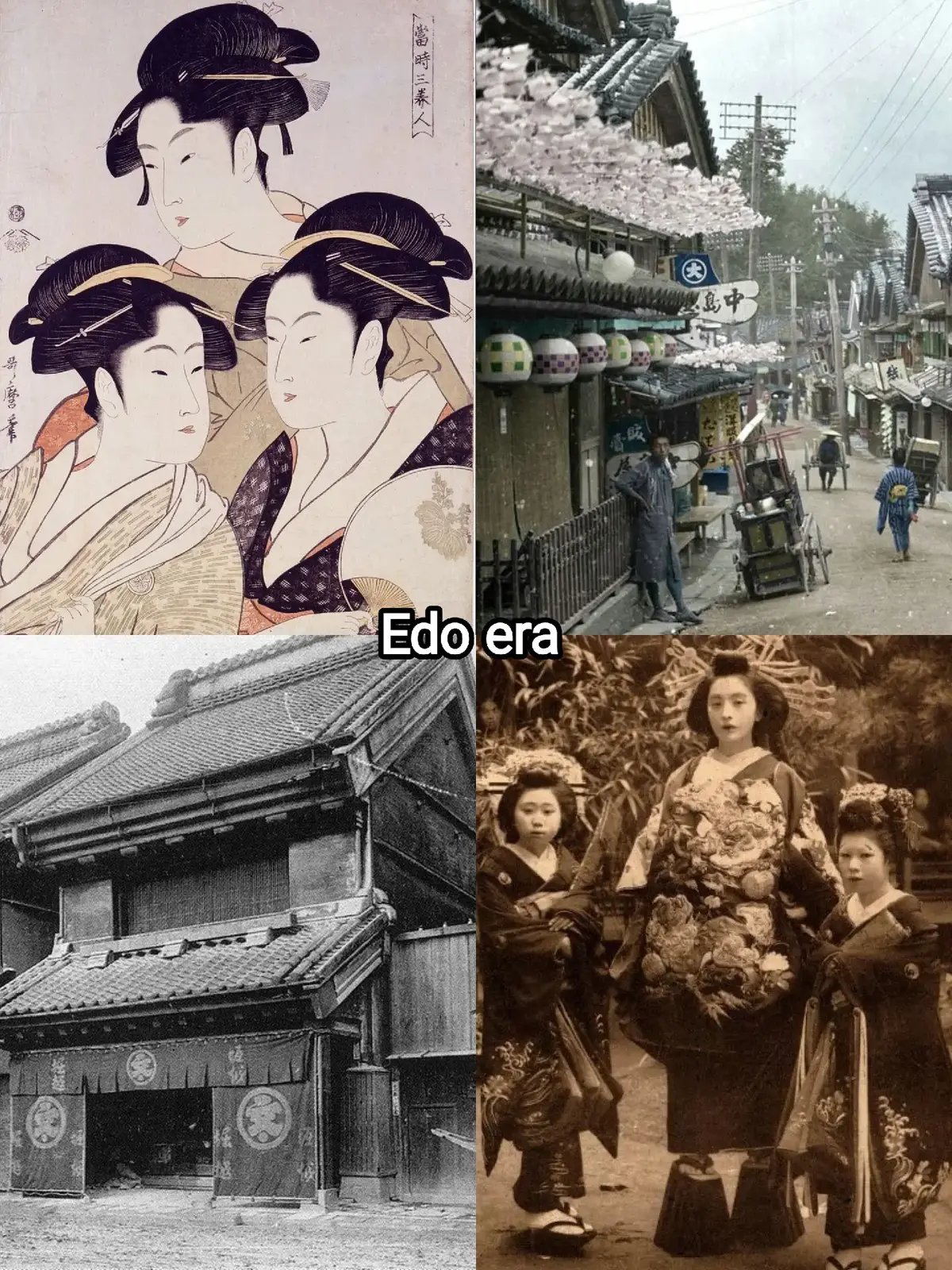 From the elegance of Edo to the calm of Reiwa — Japan's eras hold stories written in silk, stone, and shadow. Every moment in history left its trace — in color, clothing, silence, and soul. Step into time. 🌸⛩️🙈 🎐Edo (1603–1868): The age of samurai, geishas, ukiyo-e, and timeless beauty. 🚄Meiji (1868–1912): A nation reborn — western fashion, trains, and transformation. ⛩️Taisho (1912–1926): A fleeting but graceful time — vintage charm, art deco, modern women. 🌊Showa (1926–1989): From war to wonder — rebuilding, pop culture, neon lights. 🎆Heisei (1989–2019): The age of calm tech, city dreams, minimalism and anime. #JapaneseAesthetic #EdoEra #MeijiEra #TaishoEra #ShowaStyle #HeiseiMood #ReiwaEra